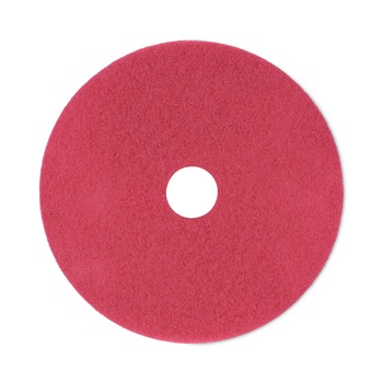 Boardwalk BWK4021RED 21 in. Diameter Buffing Floor Pads - Red (5/Carton)