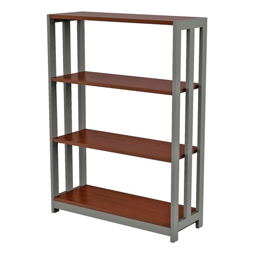 Office & Office Supplies | Linea Italia LITTR735CH Trento Line 31.5 in. x 11.5 in. x 43.25 in. 4 Shelf Bookcase - Cherry image number 0