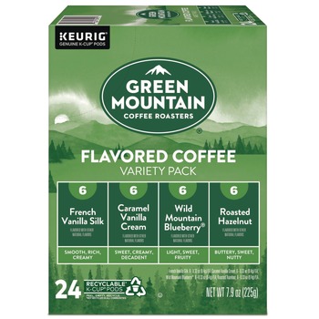 Green Mountain Coffee 0.38 oz Flavored Variety Coffee K-Cups - Assorted Flavors (24/Box)