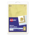 Office Jansan | Avery 05868 2 in. Diameter Printable Gold Foil Seals - Gold (4/Sheet, 11 Sheets/Pack) image number 0