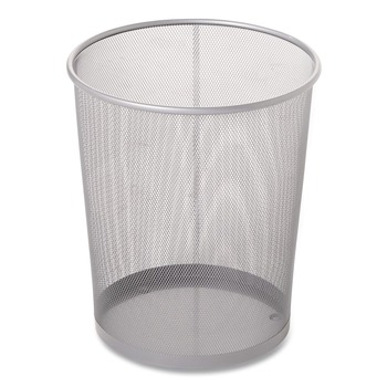 Rubbermaid Commercial 5 Gallon Steel Mesh Wastebasket - Silver