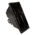 Trash Cans | Rubbermaid Commercial FG130400BLA 202 gal. 450 lbs. Capacity Plastic Rotomolded Tilt Truck - Black image number 3