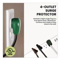 Office Electronics & Batteries | GoGreen Power GG-1462USBC 4 ft. Length Cord 450 Joules Four-Outlet Surge Protector with Three USB Ports - White image number 2