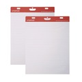 Office Jansan | Universal UNV45602 27 in. x 34 in. Renewable Resource Sugarcane Based Easel Pads - Ruled, White (50 Sheets/Pad, 2 Pads/Carton) image number 0
