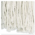 Mops | Boardwalk BWK2020CEA #20 Cut-End Cotton Wet Mop Head - White image number 2