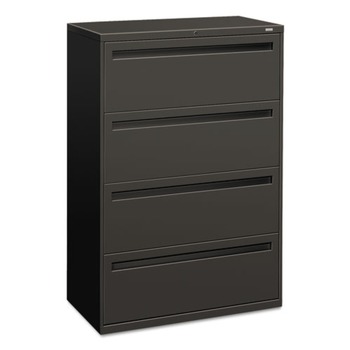 HON Brigade 700 Series 36 in. x 18 in. x 52.5 in. 4 Legal/Letter-Size File Drawers Lateral File Cabinets - Charcoal