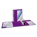  | Avery 79816 3 Locking One Touch EZD Rings 5 in. Capacity 11 in. x 8.5 in. Heavy-Duty View Binder with DuraHinge - Purple image number 2