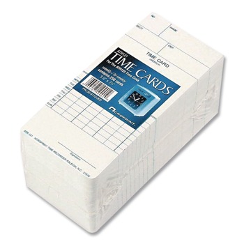 Acroprint 3.5 in. x 7 in. Two Sides Time Clock Cards for Acroprint ATR120 (250/Pack)