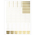 Calendars & Planners | AT-A-GLANCE 160690512 Workstyle 11 in. x 9.38 in. 12-Month (Jan to Dec) 2025 Geometric Artwork Weekly/Monthly Planner - Blue/Gold Cover image number 6