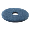 Just Launched | Boardwalk BWK4016BLU 16 in. Diameter Heavy-Duty Scrubbing Floor Pads - Blue (5/Carton) image number 1