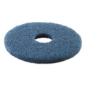 Cleaning Cloths | Boardwalk BWK4016BLU 16 in. Diameter Heavy-Duty Scrubbing Floor Pads - Blue (5/Carton) image number 1