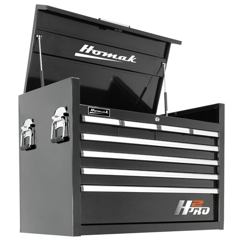 Tool Chests | Homak BK02036081 36 in. H2Pro Series 8-Drawer Top Chest - Black image number 0
