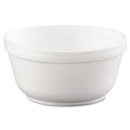 Cutlery | Dart 12B32 12 oz. Insulated Foam Bowls - White (1000/Carton) image number 1