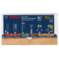 Bits and Bit Sets | Bosch RBS006 1/4 in. Shank Carbide-Tipped Multi-Purpose 6-Piece Router Bit Set image number 1