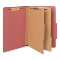  | Universal UNV10280 6-Section 2-Divider Pressboard Classification Folders - Legal, Red (10/Box) image number 1