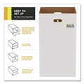 Trash & Waste Bins | Gritt Commercial GRI52040G10 40 Gallon Corrugated Cardboard Trash Can and Recycling Container, White, 10/Carton image number 4