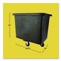 Trash & Waste Bins | Rubbermaid Commercial FG461600BLA 119.7 gal. 500 lbs. Capacity Plastic/Metal Cube Truck - Black image number 14
