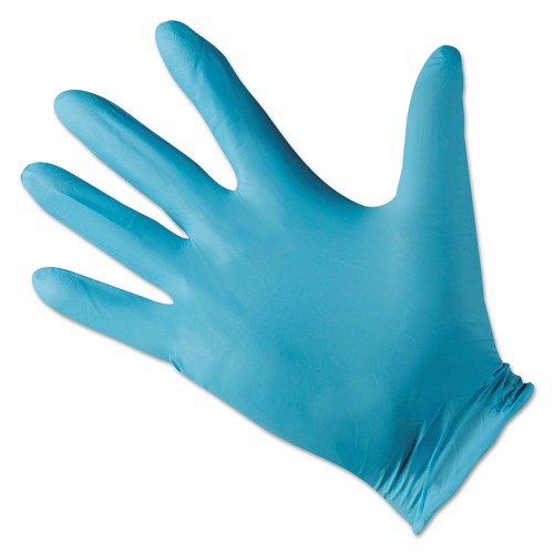 Work Gloves | KleenGuard 57371 242 mm G10 Blue Nitrile Gloves - Small, Blue (10/Carton) image number 0