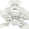 Ceiling Fans | Hunter 54180 52 in. Brunswick Fresh White Ceiling Fan with Handheld Remote image number 5