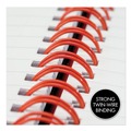 Office Jansan | Black n' Red L67000 8.25 in. x 5.88 in. 1-Subject Wide/Legal Rule Hardcover Twinwire Notebook - Black image number 3