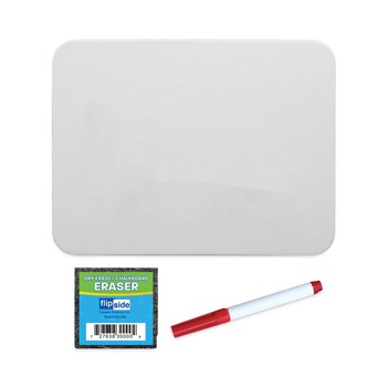 Flipside 12 in. x 9 in. Dry Erase Board Set - White Surface (12/Pack)