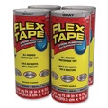 Adhesives & Glues | Flex Seal Products TFSGRYR0805 Flex Tape 8 in. x 5 ft. 39 mil Thick 4 in. Core Strong Rubberized Waterproof Tape - Gray (4/Carton) image number 0