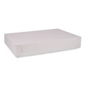 Food Trays, Containers, and Lids | SCT 1995 26 in. x 18.5 in. x 4 in. Paper Standard Bakery Boxes - White (50/Carton) image number 0