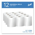 Cleaning & Janitorial Supplies | Scott 01000 8 in. x 1000 ft. 1.5 in. Core 1-Ply Essential High Capacity Hard Roll Towels - White (12 Rolls/Carton) image number 2