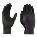 Disposable Gloves | Ammex GPNB46100 9.5 in. Long 5 mil Powder-Free Industrial Nitrile Gloves - Large/Black (1000/Carton) image number 1