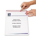 Office Jansan | C-Line 82912 9 in. x 12 in. Industrial Zipper Seal Shop Vinyl Ticket Holders with 55 in. Sheet Capacity - Clear (15/Box) image number 2