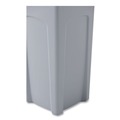 Trash & Waste Bins | Rubbermaid Commercial FG356988GRAY Untouchable 23 Gallon Square Plastic Waste Container - Gray image number 3