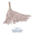 Mops | Boardwalk BWKCD50016S 16 oz. Cotton Head Deck Mop with 50 in. Wood Handle (12/Carton) image number 6