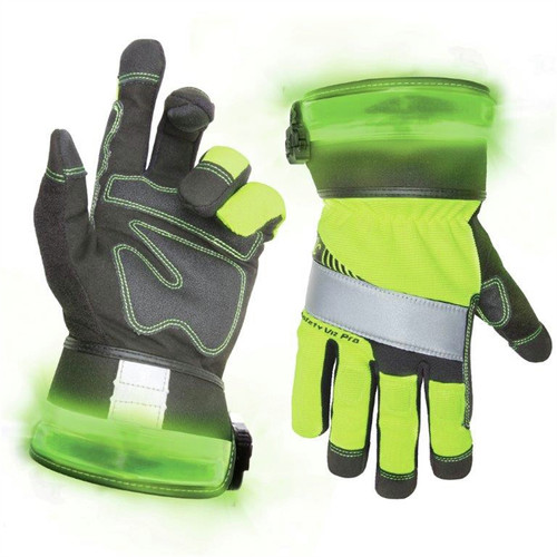 Work Gloves | CLC L146XL Safety Pro Lighted Gloves - XL image number 0