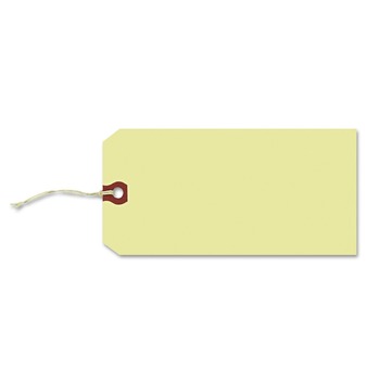 Avery 3.75 in. x 1.88 in. 11.5 pt Stock Strung Shipping Tags - Manila (1000/Box)