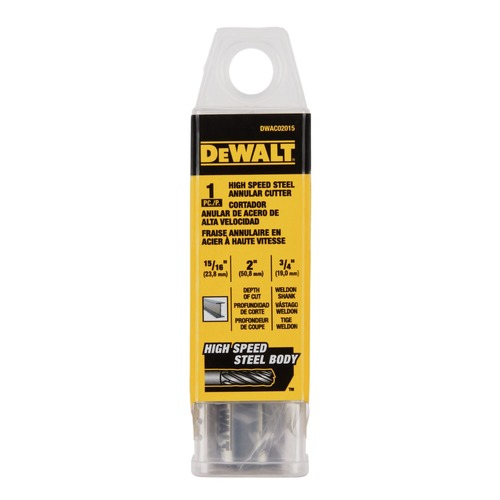 Power Tools | Dewalt DWAC02015 15/16 in. x 2 in. High Speed Steel Annular Cutter 3/4 in. Weldon image number 0