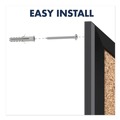 Office Jansan | Quartet 2303B 36 in. x 24 in. Classic Series Cork Bulletin Board - Tan Surface, Black Aluminum Frame image number 7