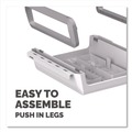 Office Furniture Accessories | Fellowes Mfg Co. 100098565 13.94 in. x 11.97 in. x 3.25 in. to 6 in. Supports 33 lbs. Breyta Monitor Stand - White image number 6