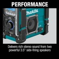Clearance Center | Makita XRM10 18V LXT/12V Max CXT Lithium-Ion Cordless Bluetooth Job Site Charger/Radio (Tool Only) image number 8