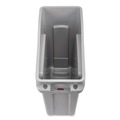 Trash & Waste Bins | Rubbermaid Commercial 2026695 Slim Jim 13 gal Polyethylene Under Counter Container - Gray image number 3