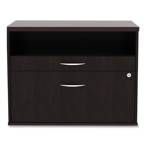  | Alera ALELS583020ES Open Office Series Low 29.5 in. x 19.13 in. x 22.88 in. File Cabient Credenza - Espresso image number 0