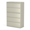  | Alera 25512 42 in. x 18.63 in. x 67.63 in. 5 Legal/Letter/A4/A5 Size Lateral File Drawers - Putty image number 1