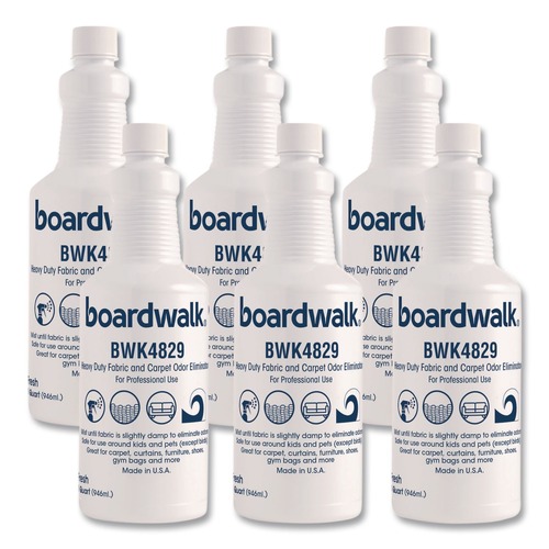 Cleaning & Janitorial Supplies | Boardwalk SOEQ-P-000I006M-80-21430 32 oz Fabric and Carpet Deodorizer - Fresh (6/Carton) image number 0