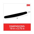 Office Jansan | 3M WR209MB Nonskid Base Antimicrobial Foam Keyboard Wrist Rest - Black image number 5