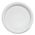 Bowls and Plates | SOLO MP6B-2054 Bare Eco-Forward 6 in. Diameter ProPlanet Seal Clay-Coated Paper Plate - White/Brown/Green (1000/Carton) image number 0