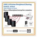 Office Electronics & Batteries | Tripp Lite U215-004-R 4 Ports USB 2.0 Printer/Peripheral Sharing Switch image number 5