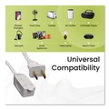Office Electronics & Batteries | GoGreen Power GG-24715-3 15 ft. 13 Amps Household Extension Cord - White (3/Pack) image number 3