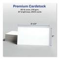 Office Jansan | Avery 05911 2 in. x 3.5 in. Printable Microperforated Business Cards with Sure Feed Technology for Laser Printers - White (2,500 Cards, 10/Sheet, 250 Sheets/Box) image number 4