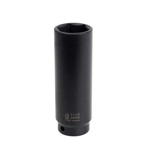 Impact Sockets | Sunex 240XD 1-Piece 1/2 in. Drive x 1-1/4 in. Extra Deep Impact Socket image number 0