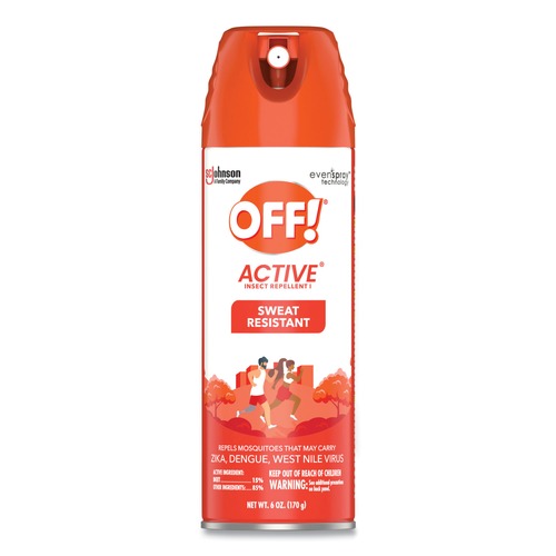 Cleaning & Janitorial Supplies | OFF! 334678 6 oz ACTIVE Insect Repellent Aerosol Spray (12/Carton) image number 0