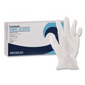 Disposable Gloves | Boardwalk BWK365LCT 2.6 mil Powder/Latex-Free General Purpose Vinyl Gloves - Large, Clear (1000/Carton) image number 1